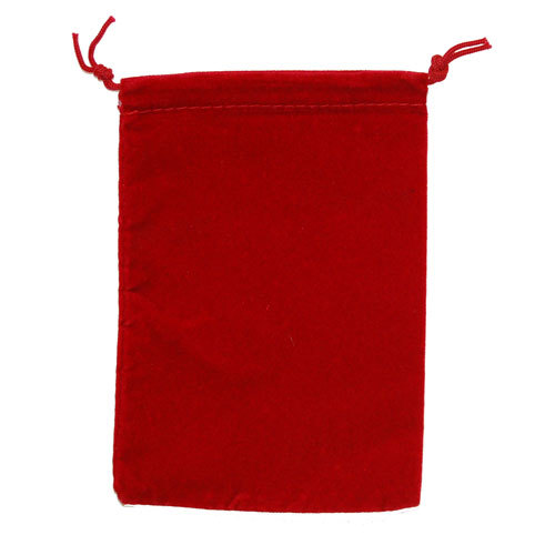 Suede Cloth Dice Bag (Small, Red) image