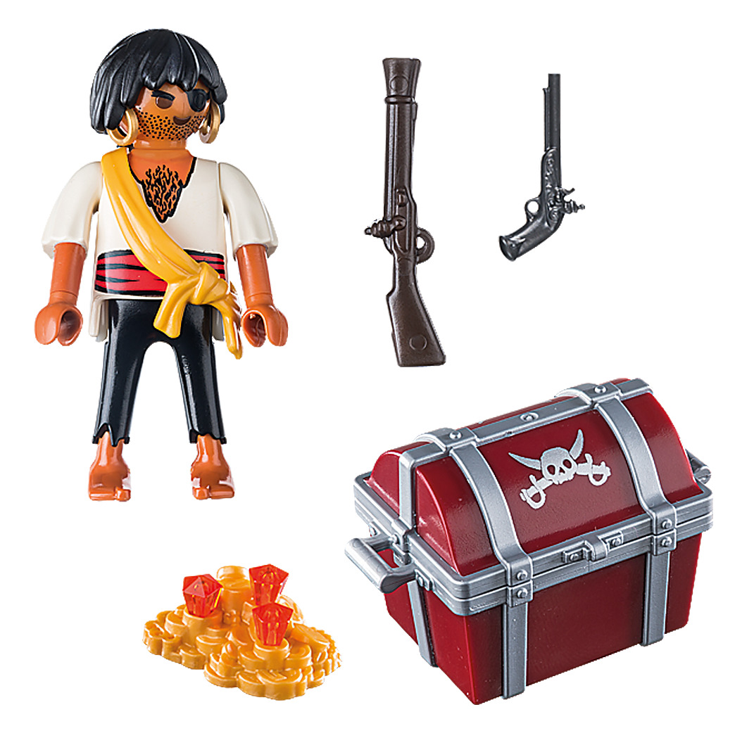 Playmobil - Pirate with Treasure Chest (9358) image