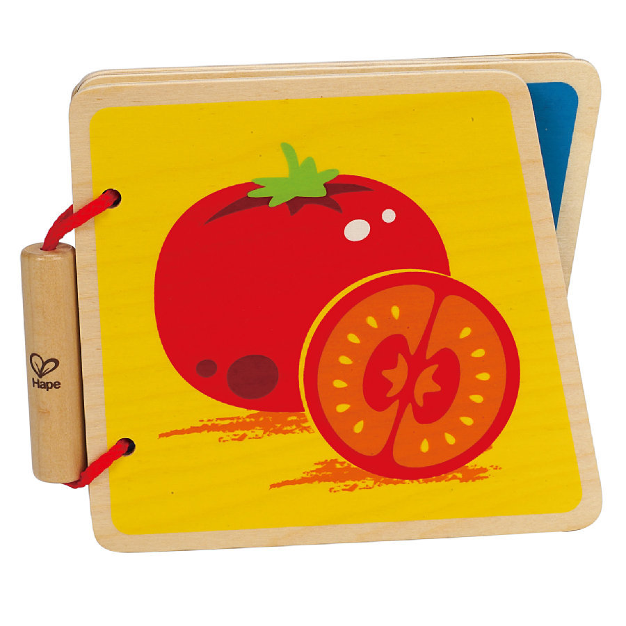 Hape: Vegetables Wooden Baby Book image