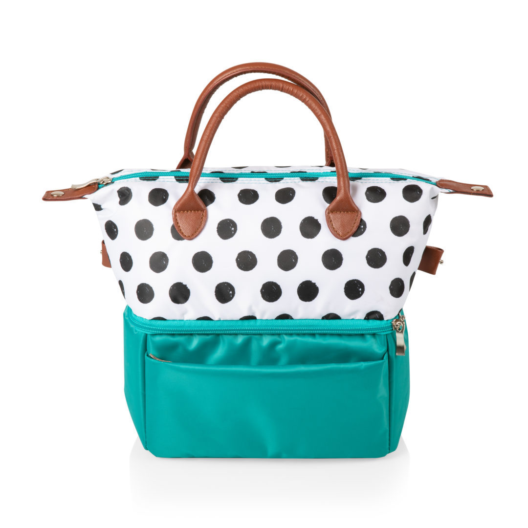 Picnic Time: Urban Lunch Bag (Polka Dots & Teal) image