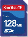 SanDisk SD SecureDigital 128MB Memory