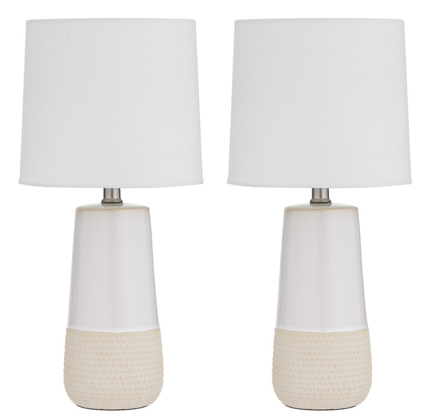 Amalfi: Nash Table Lamp Set/2 (23x23x49cm)