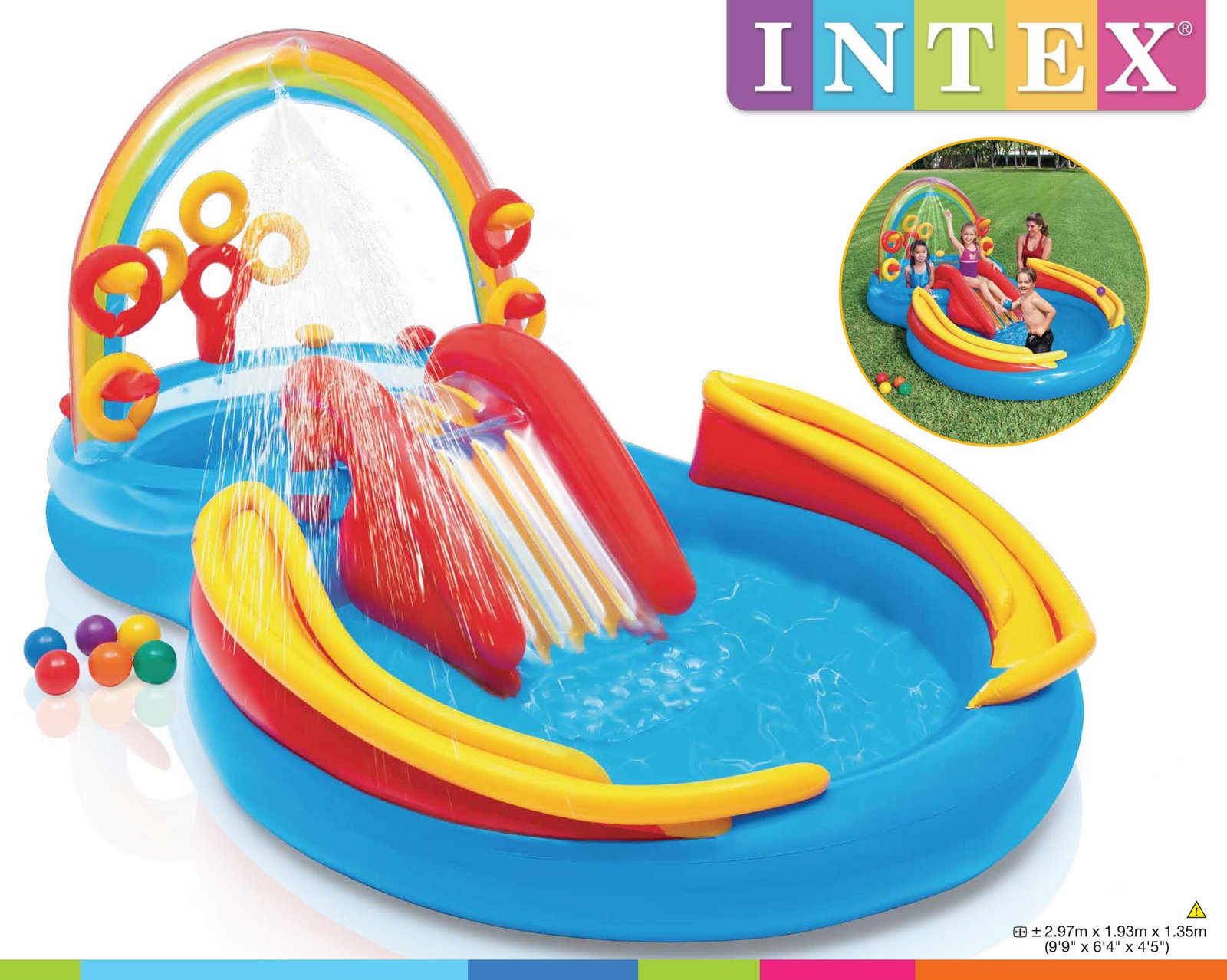 Buy Intex Rainbow Ring Play Center at Mighty Ape Australia