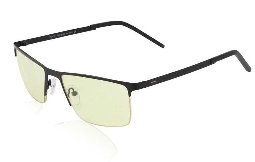 Duco Ergonomic Advanced Gaming Glasses - 30051 Black for PC Games image