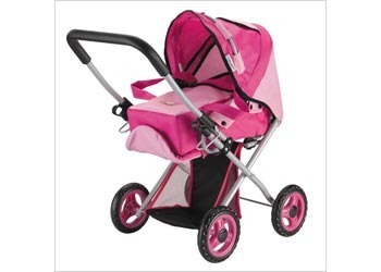 pink convertible doll stroller