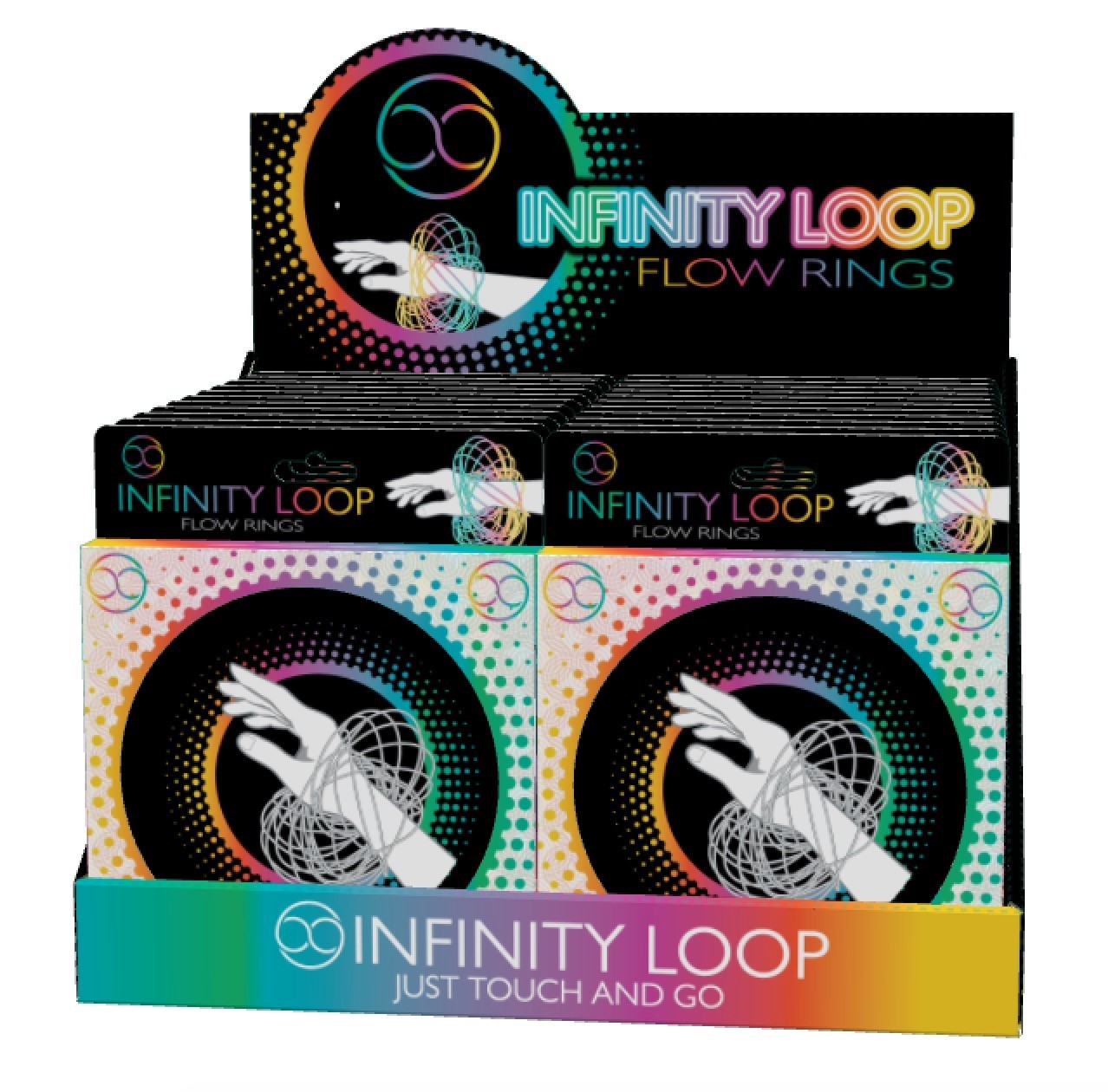 Infinity Loop Flow Ring - Blue image