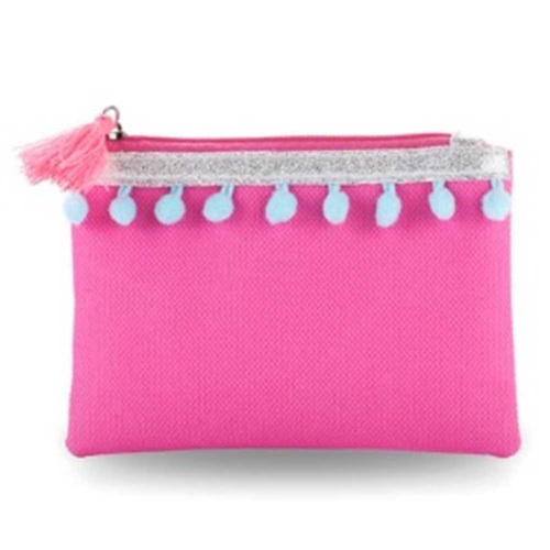 Pink Poppy: Pom Pom Party Coin Purse (Hot Pink) image