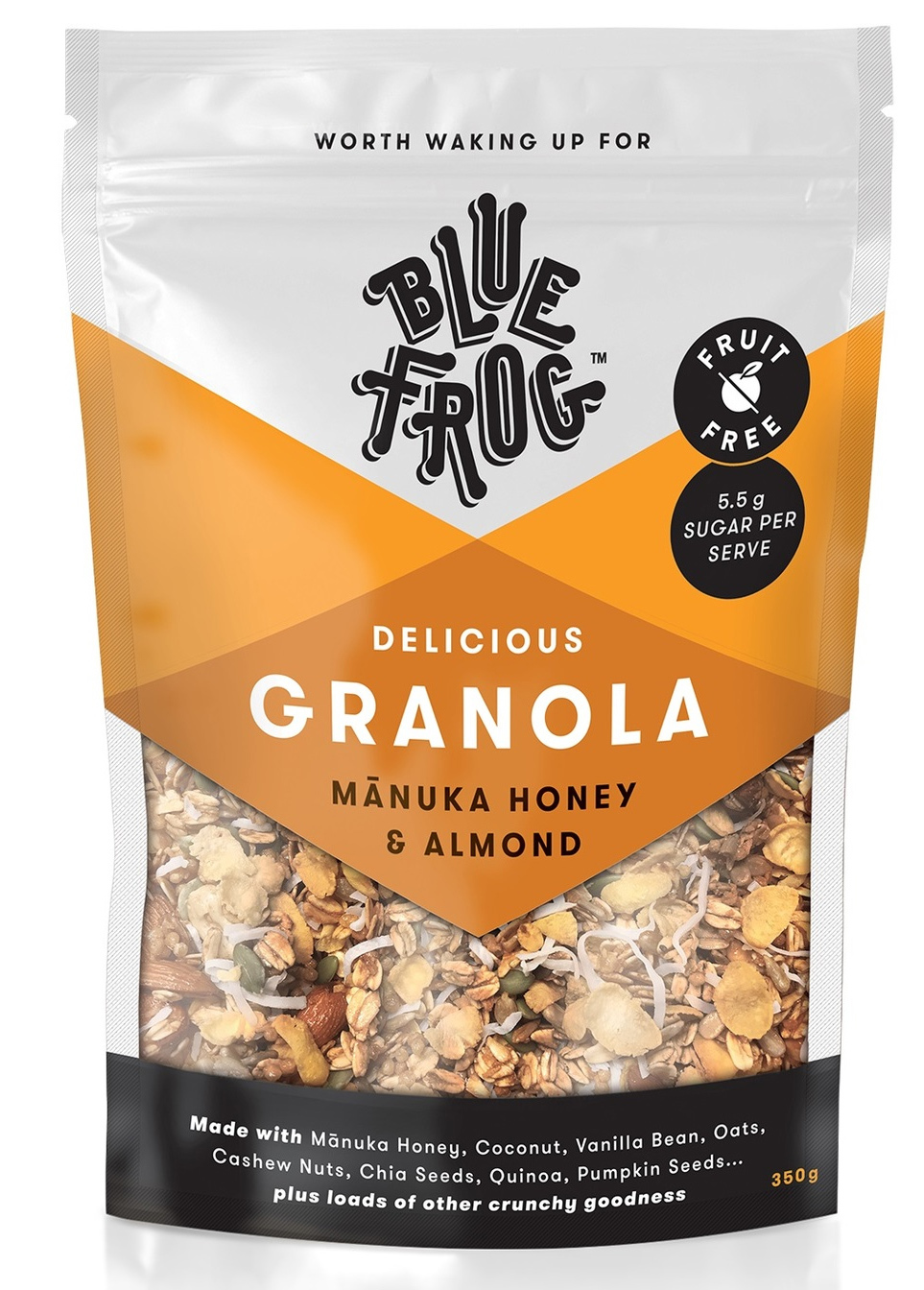 Blue Frog Granola Manuka Honey & Almond 350g at Mighty Ape NZ