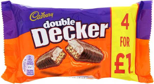 Cadbury Double Decker Chocolate Bar 4pk At Mighty Ape NZ