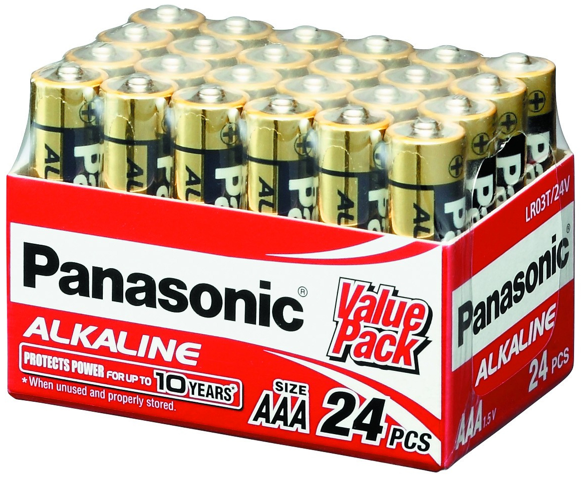 Panasonic Alkaline AAA Batteries 24 Pack at Mighty Ape NZ