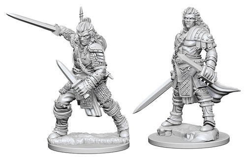 Pathfinder Deep Cuts: Unpainted Miniature Figures - Human Male Fighter image