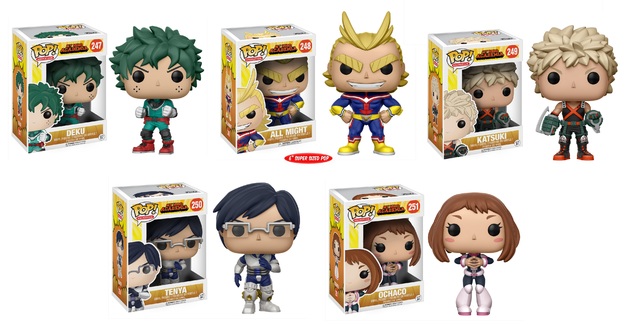 my hero academia pop vinyl list