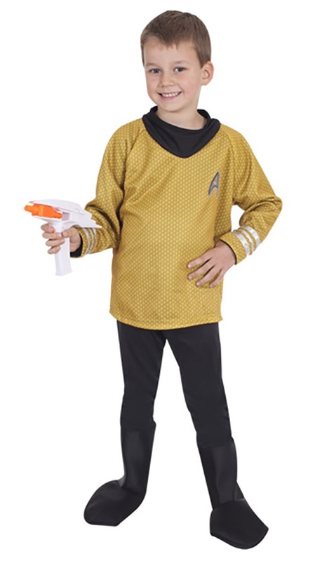 Rubies Star Trek Captain Kirk Halloween Costume Child Sz L 12-14 NEW