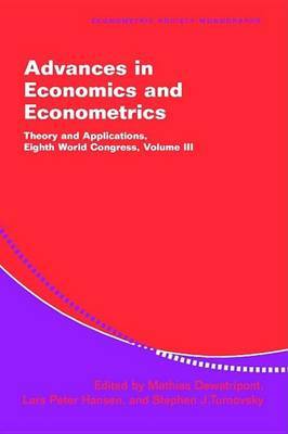 Advances in Economics and Econometrics: Series Number 37: Volume 3 image