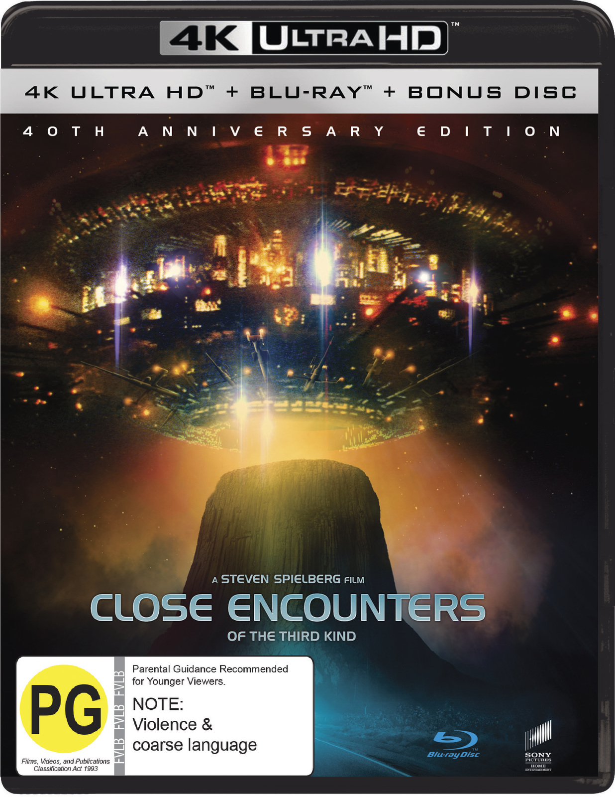 Close Encounters of the Third Kind - 40th Anniversary + Bonus Disc (4K Blu-ray + Blu-ray) on UHD Blu-ray image