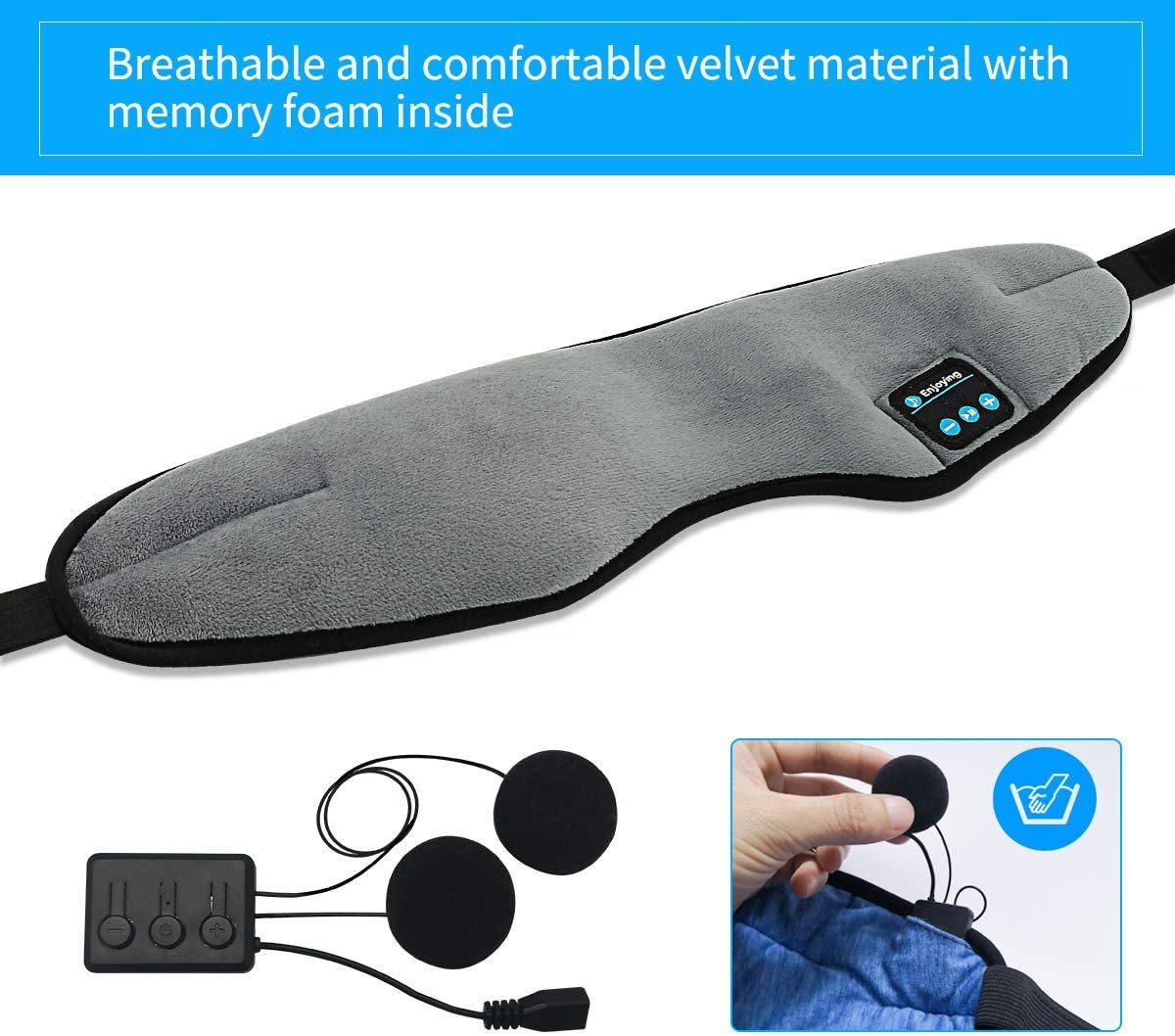 Bluetooth Eye Mask with BuiltIn Speakers at Mighty Ape NZ