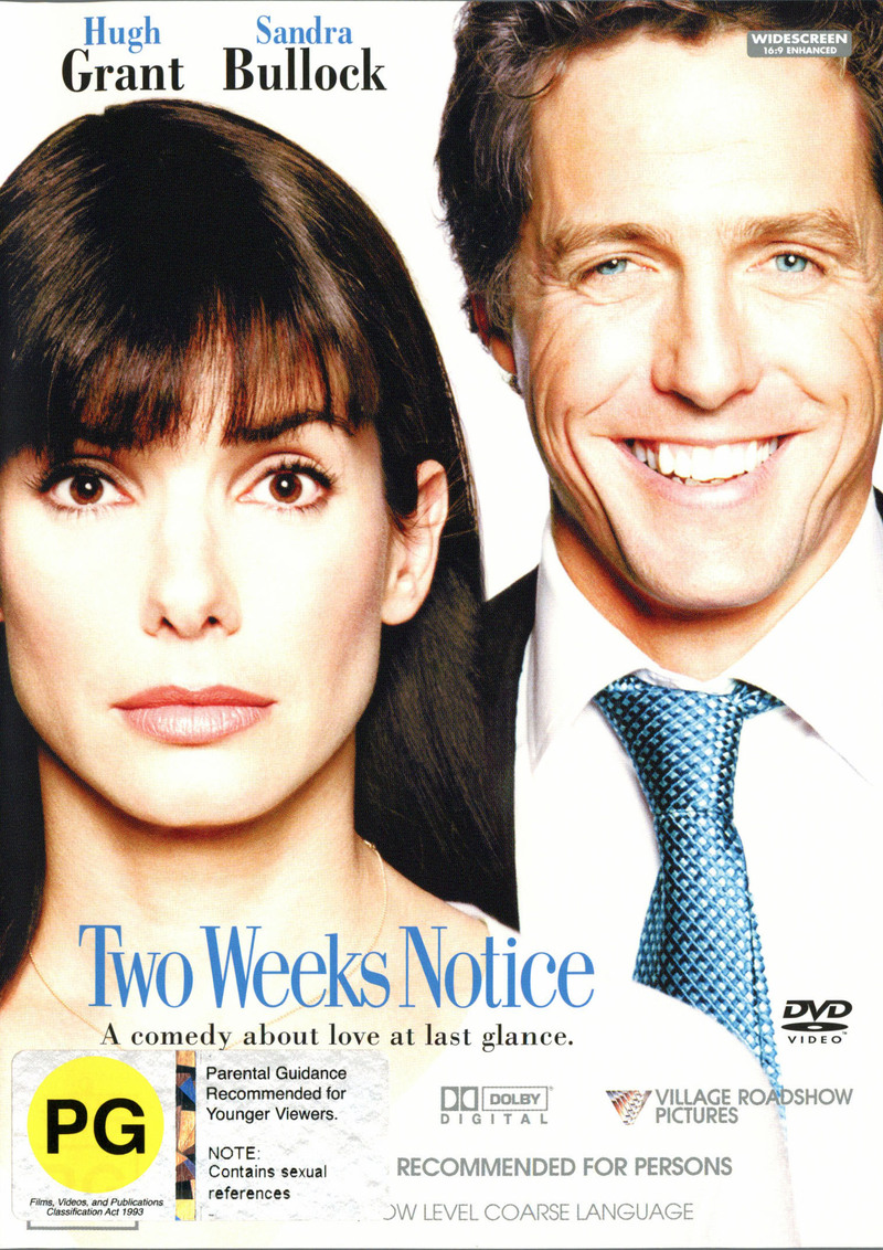 Two Weeks Notice on DVD image