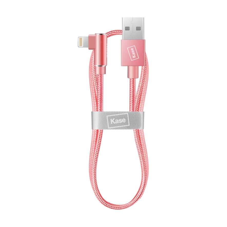 Kase Stay Charged iPhone Cable - Pretty in Pink image