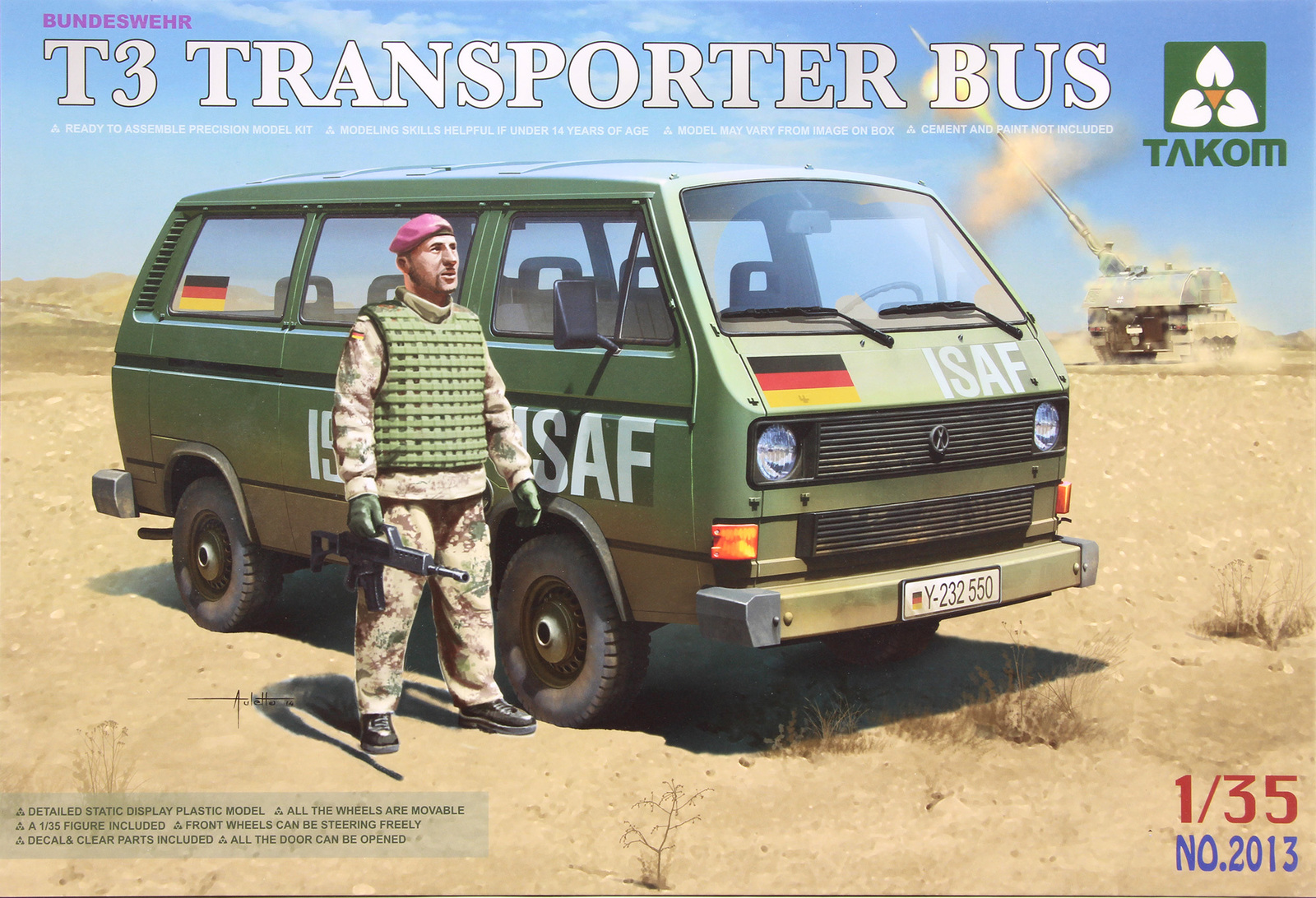 Takom: 1/35 T3 Transporter Bus (with Figure) Model Kit image