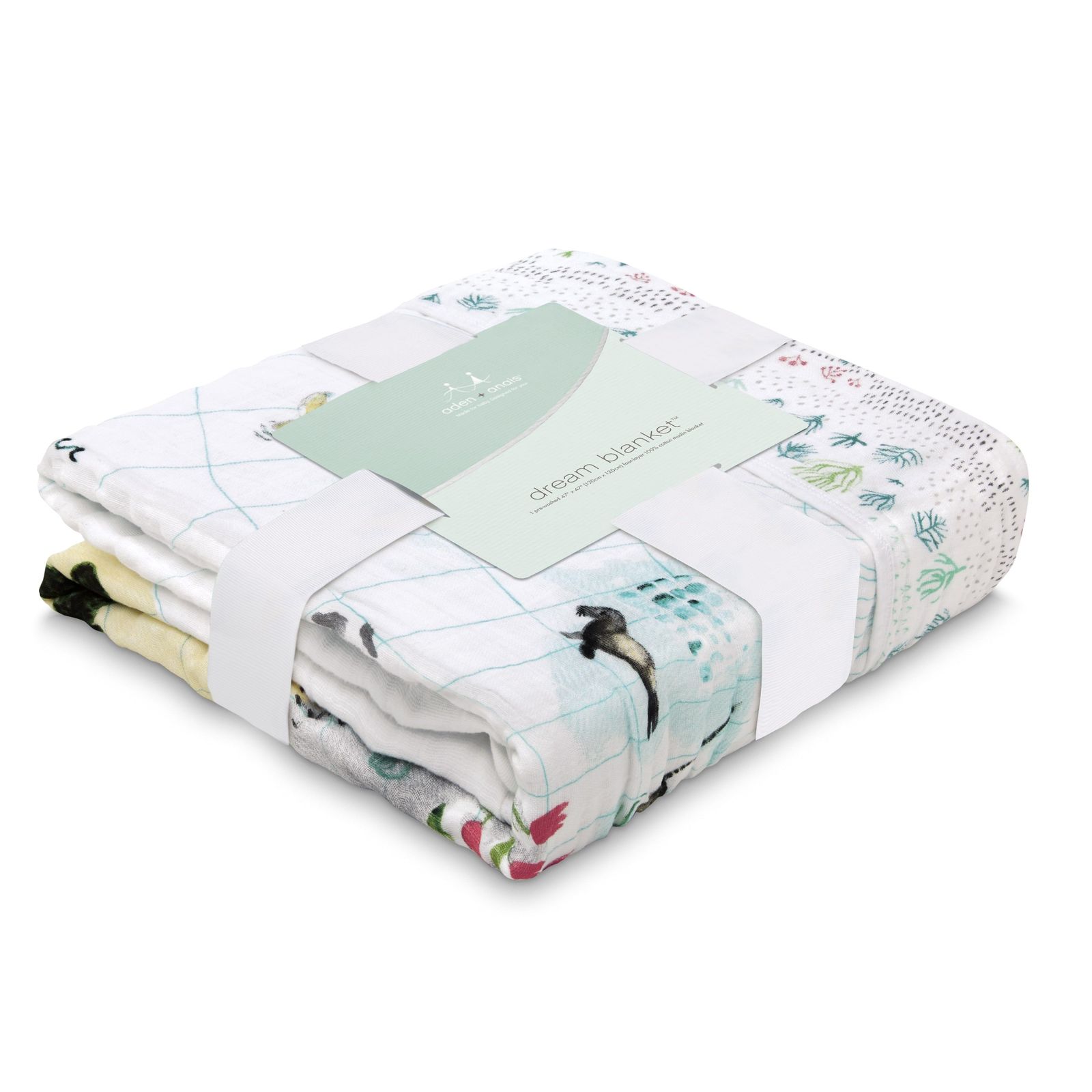 Aden + Anais: Classic Dream Blanket - Around The World - Engineered Map image