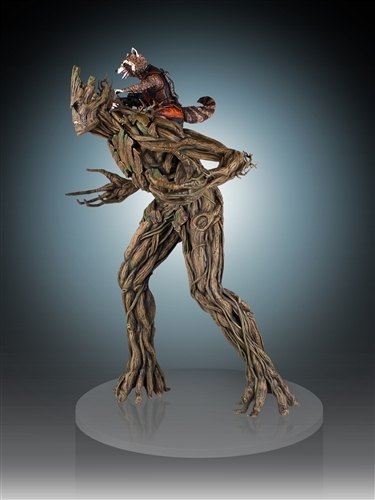 Guardians of the Galaxy Rocket Raccoon & Groot Statue image