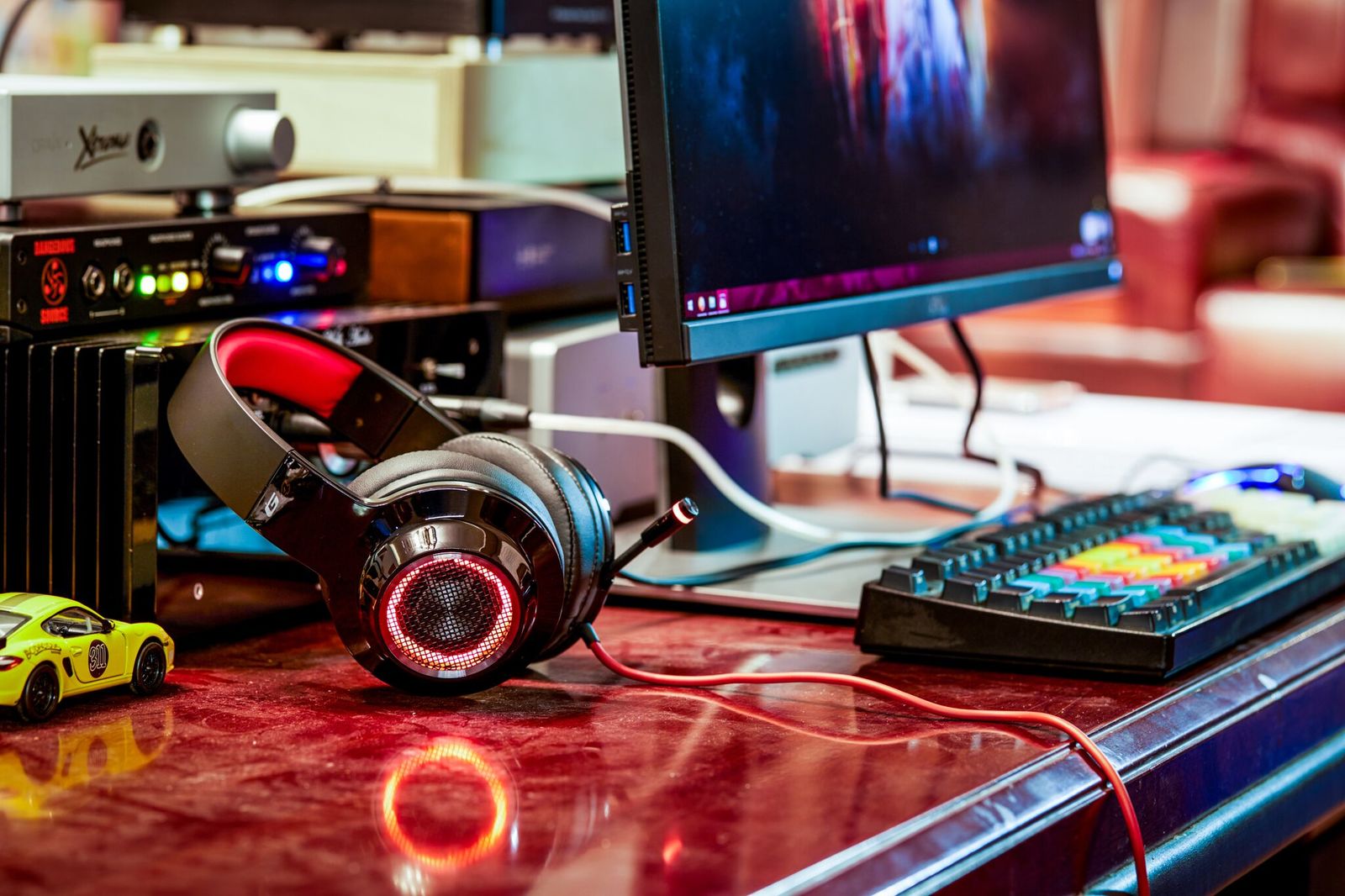Edifier G4 Gaming Headset - Red (PC & PS4) for image