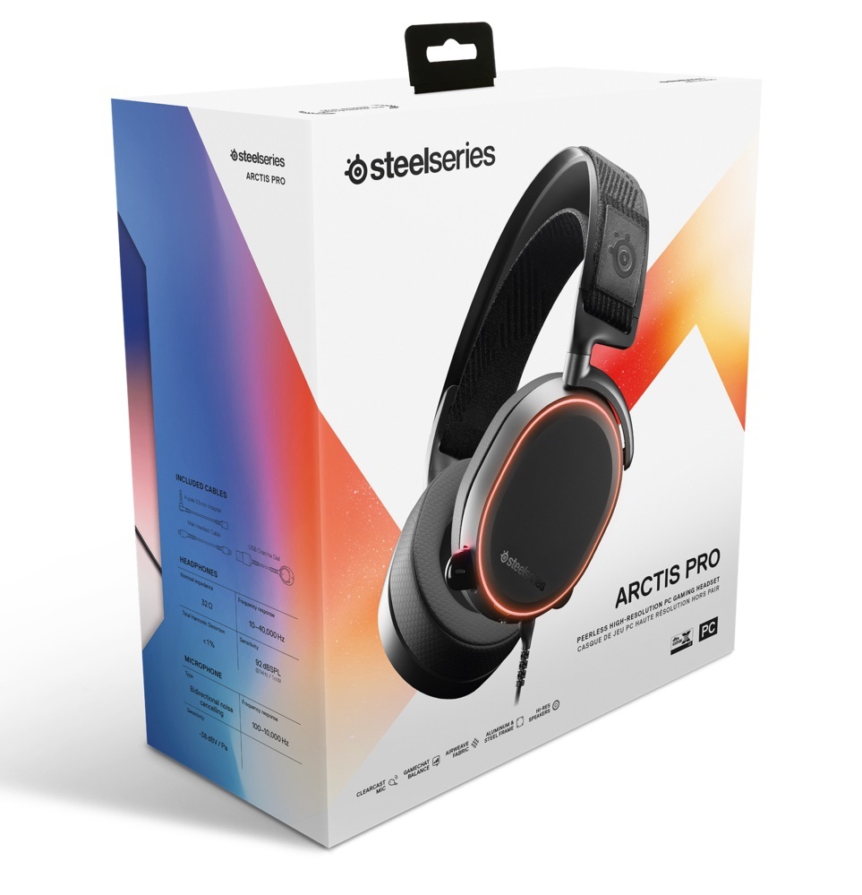 SteelSeries Arctis Pro Gaming Headset (Wired) on PC