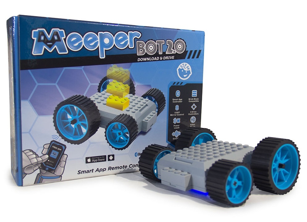 MeeperBot 2.0 - Smart App Controlled Car (Blue)