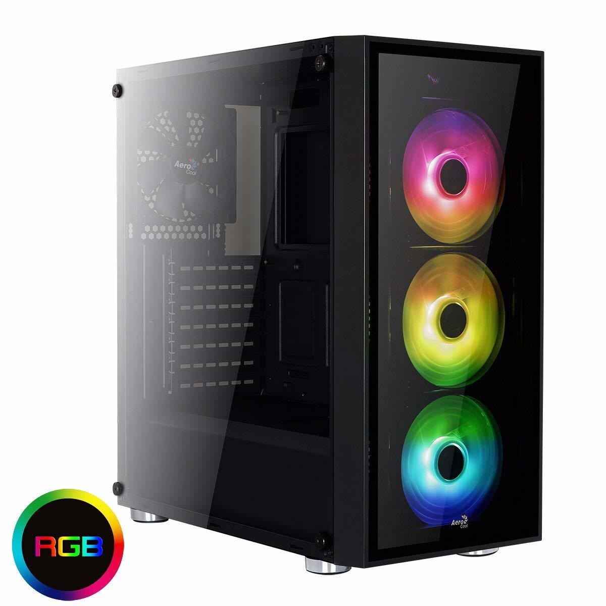 Aerocool: Quartz Mid Tower Case - RGB | at Mighty Ape NZ