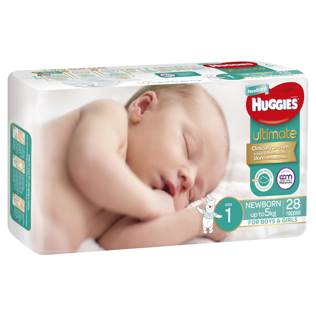 Buy Huggies Ultimate Nappies Convenience Value Box Size