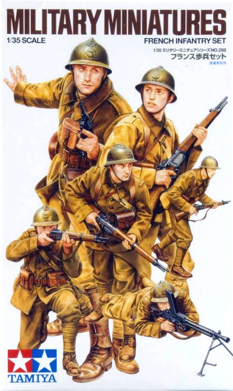 Tamiya WWII French Infantry Set 1:35 Model Kit image