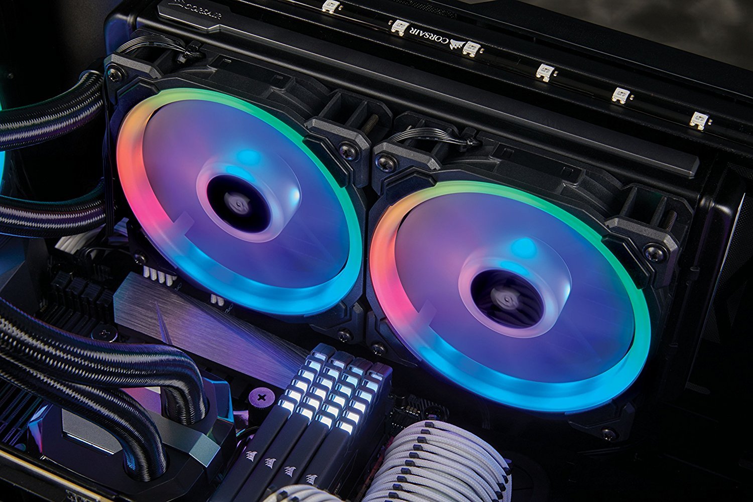 140mm CORSAIR LL140 RGB Dual Light Loop RGB LED PWM Fan image