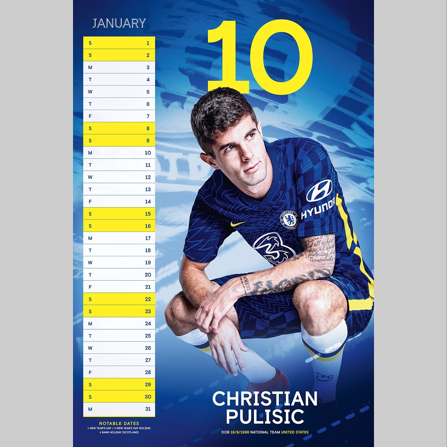 Buy Official Chelsea 2022 A3 Wall Calendar at Mighty Ape NZ