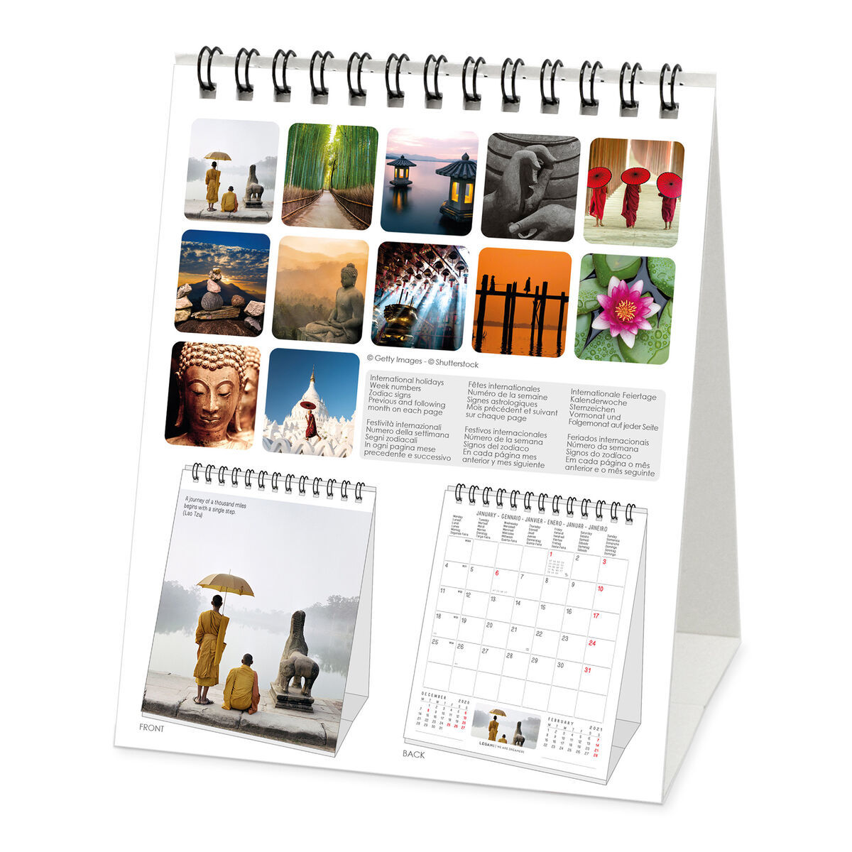 Buy Legami Peace of Mind 2021 Desk Calendar at Mighty Ape NZ