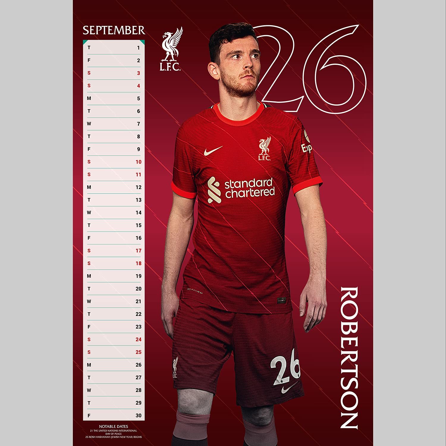 Buy Official Liverpool 2022 A3 Wall Calendar at Mighty Ape NZ