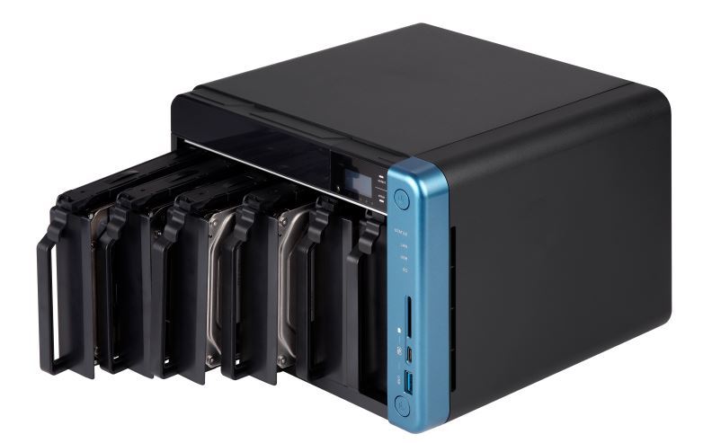 QNAP TS-653B-4G NAS,6BAY (NO DISK),4GB,CEL QC-1.5GHz,USB 3.0(5), GbE(2),TWR,2YR image