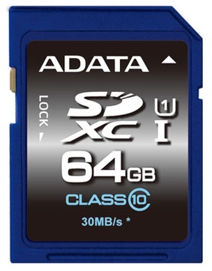 64GB ADATA Premier SDXC Card image