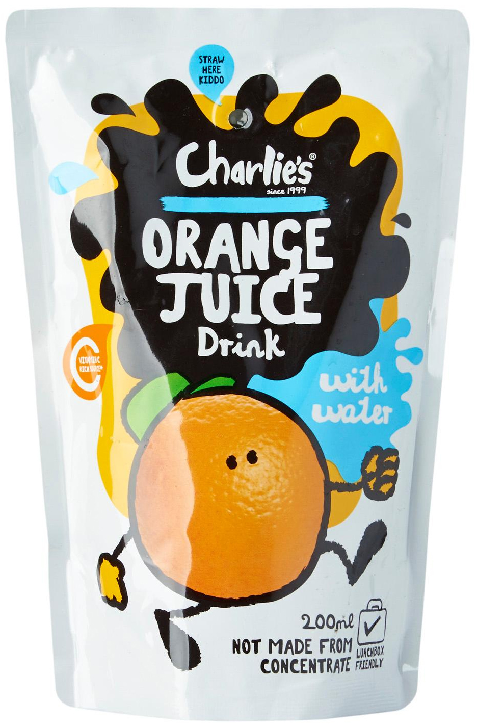 Charlie’s Kid's Juices Orange 200ml (10 Pack) image