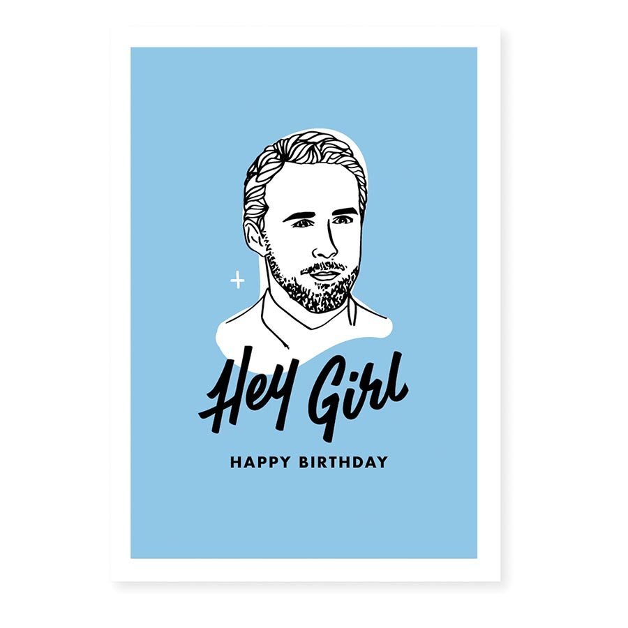 Famous Flames Birthday Card - Hey Girl image