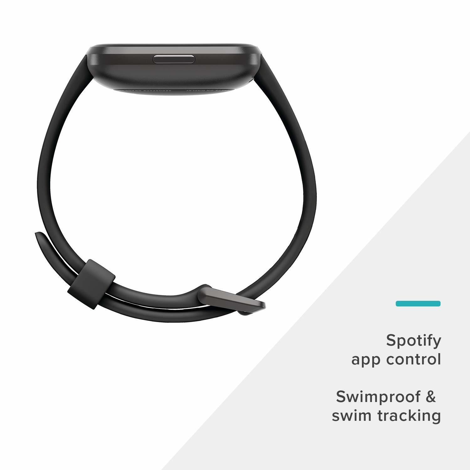 Fitbit Versa 2 Health & Fitness Smartwatch - Black/Carbon image