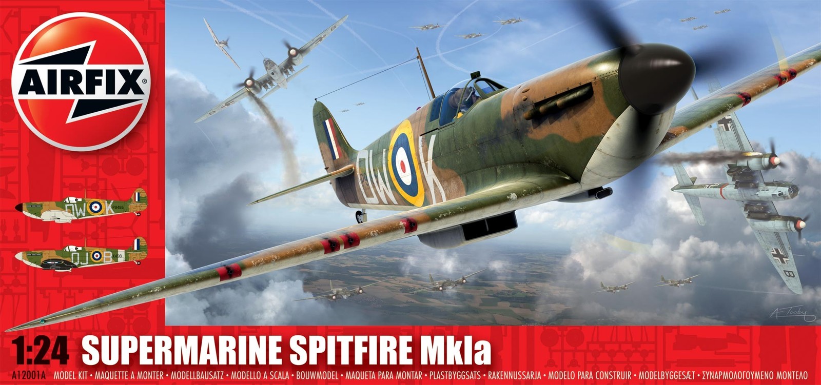Airfix Supermarine Spitfire Mk1A 124 Model Kit at Mighty Ape NZ