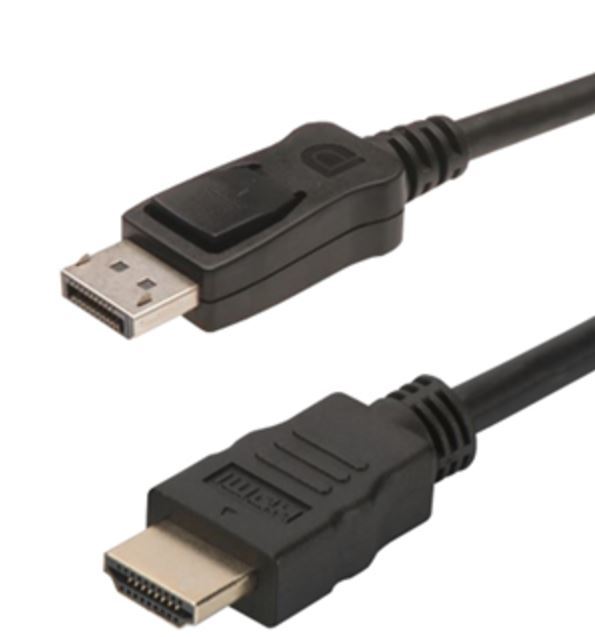 Digitus DisplayPort Source (M) to HDMI Display (M) Monitor Cable (2m) image