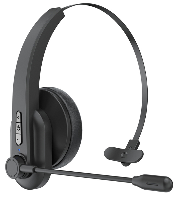 Wireless Bluetooth Office Headset with Noise Canceling Microphone at