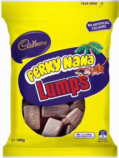Cadbury Perky Nana Lumps 140g image