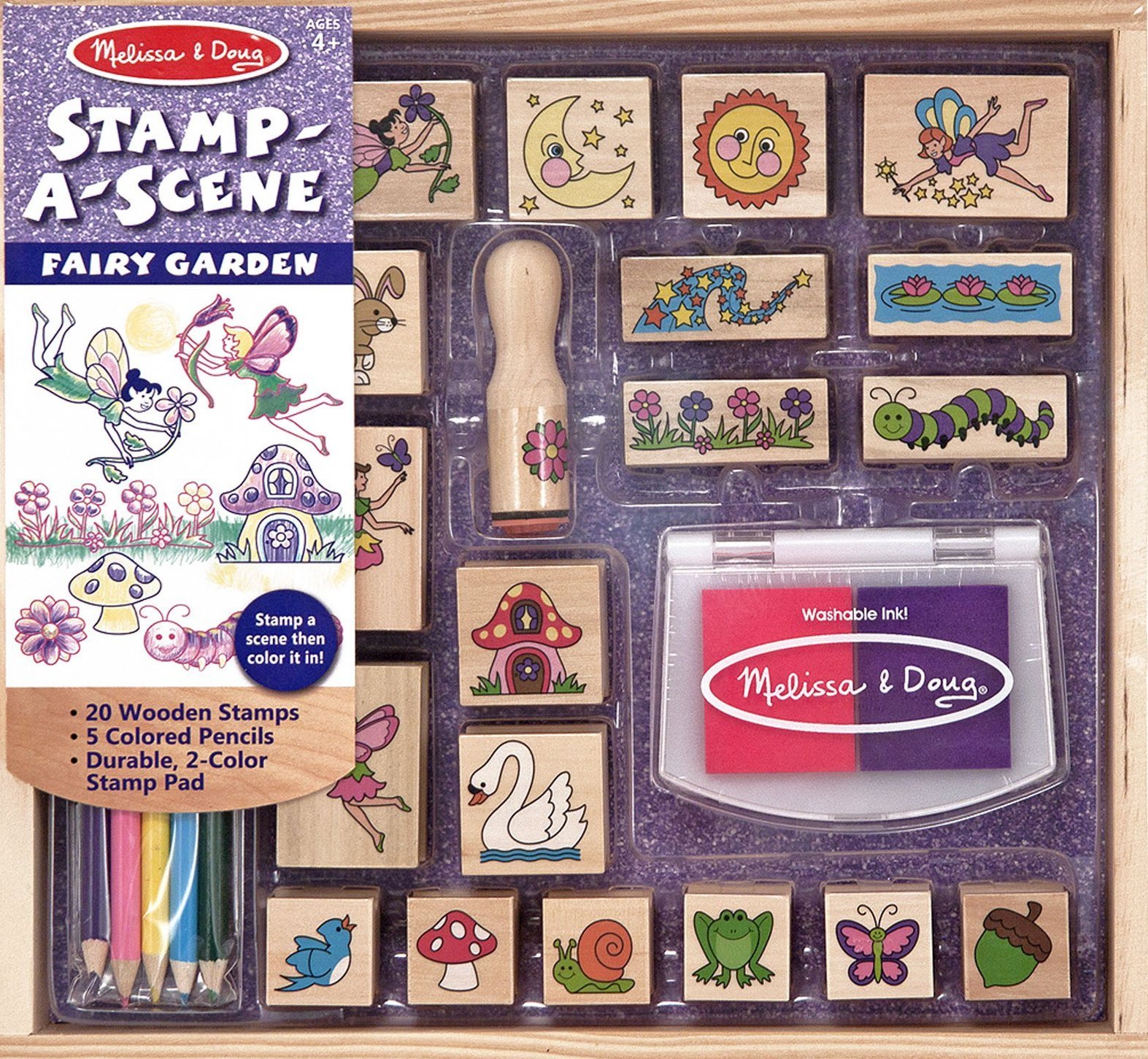 Melissa & Doug: Stamp-a-Scene Fairy Garden image