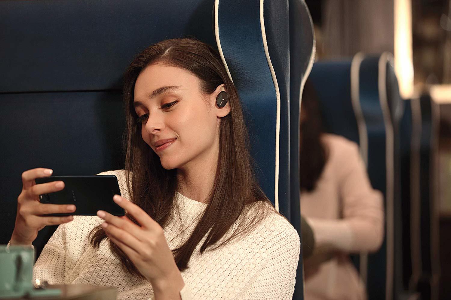 Sony WF-1000XM3 True Wireless Noise Cancelling In-Ear Headphones (Black) image