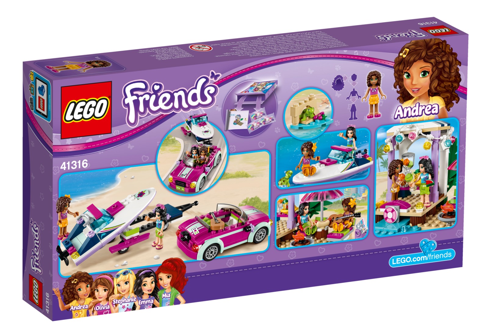 LEGO Friends: Andrea's Speedboat Transporter (41316)