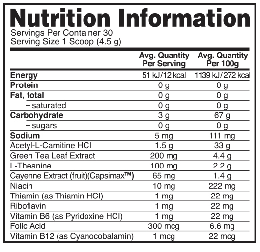 Optimum Nutrition: Burn Complex Non-Stimulant Thermogenic Drink Mix - Orange, Lemon & Lime (30 Serves)