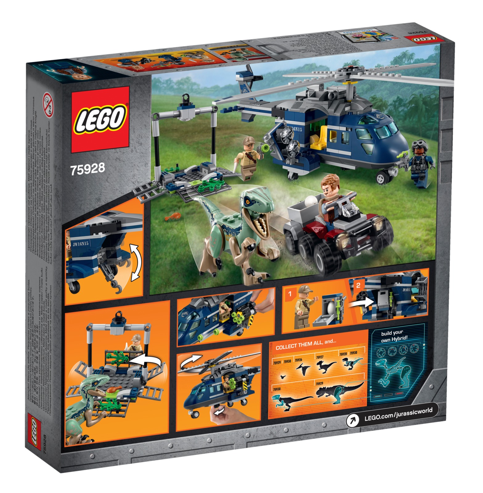 LEGO Jurassic World: Blue's Helicopter Pursuit (75928) image