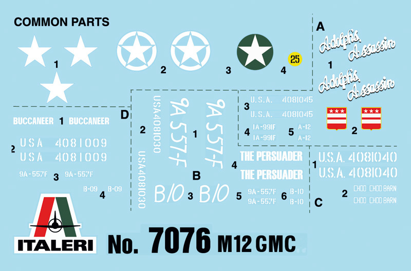 Italeri 1/72 GMC M-12 - Model Kit image